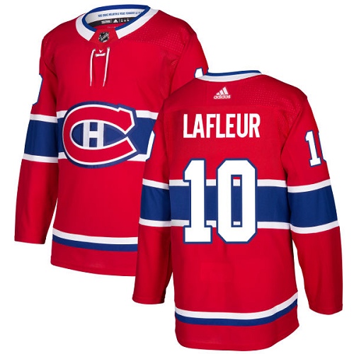 Adidas Men Montreal Canadiens 10 Guy Lafleur Red Home Authentic Stitched NHL Jersey